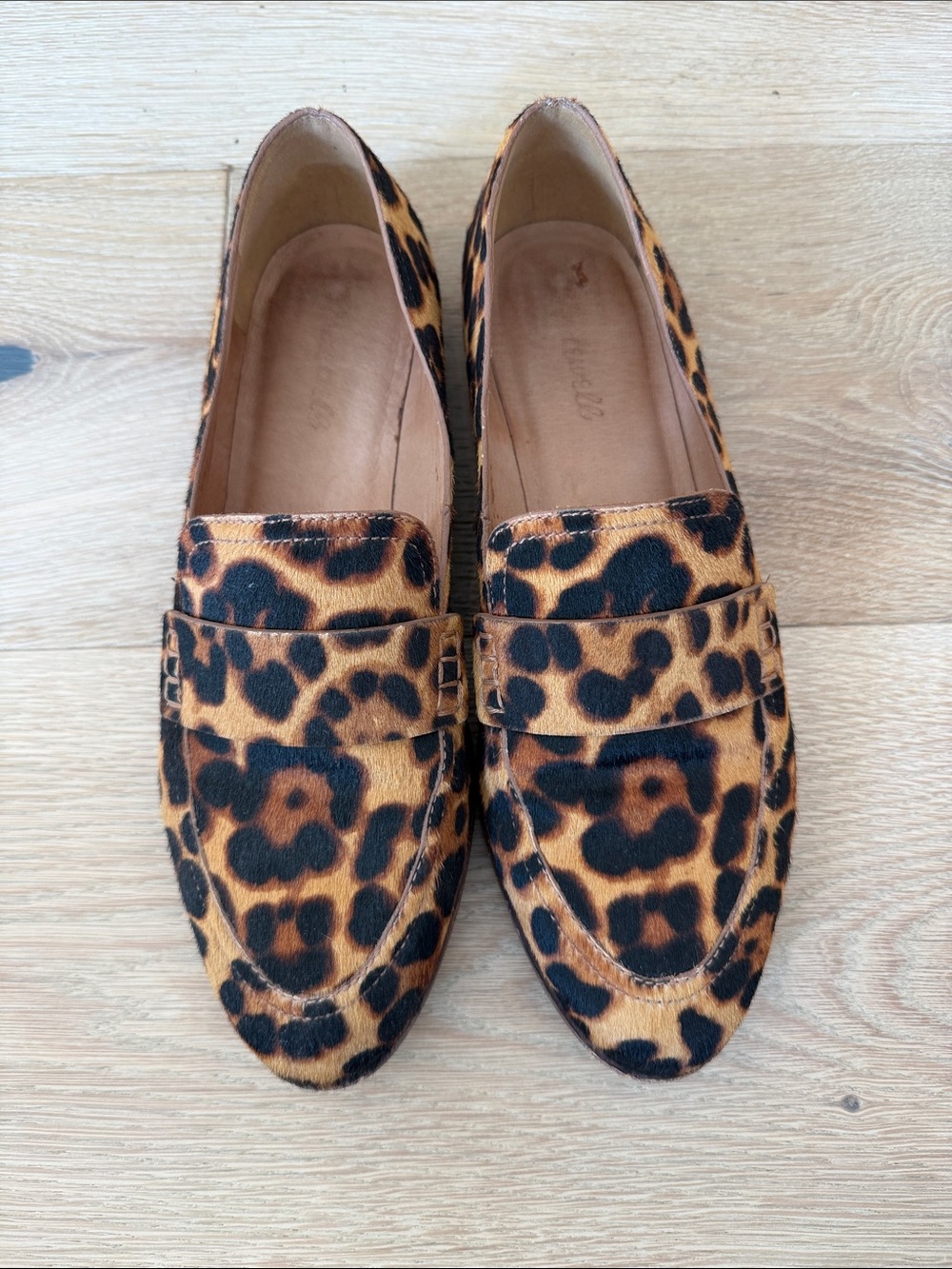 Madewell Leopard Print Loafers - Tan/Black